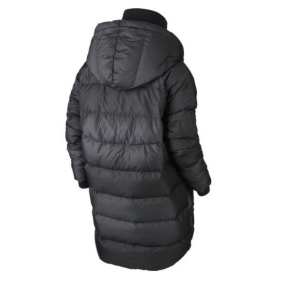 Nike Women XL Uptown 550 Down Cocoon Jacket Charcoal Black Oversize 683928 $320 - Picture 4 of 12